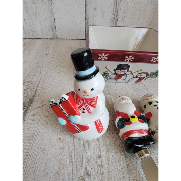Variety snowman bowl spreader Santa figure Xmas decor home‎ collection - Picture 4 of 13